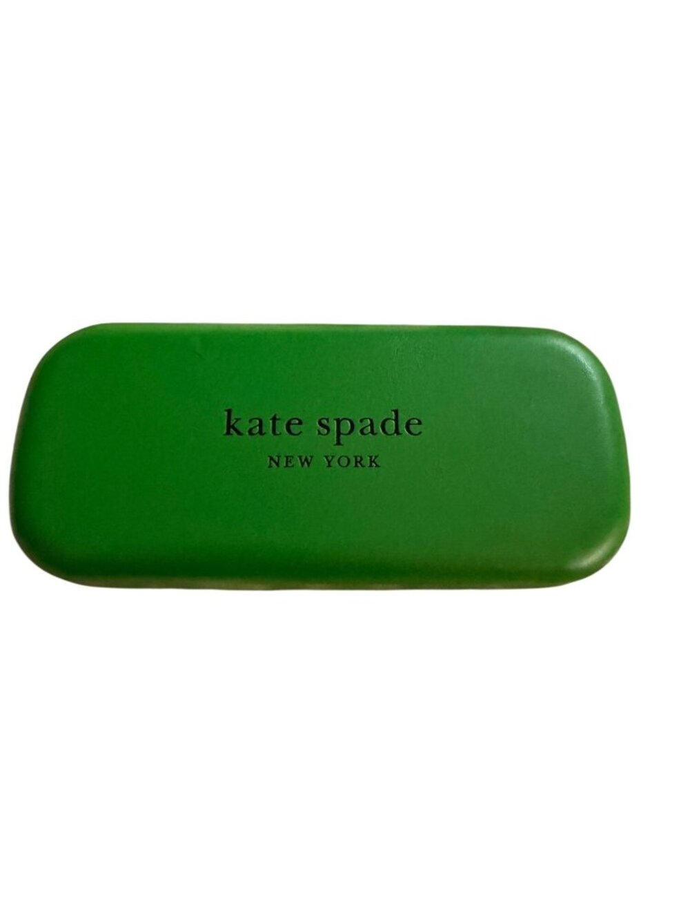 Kate Spade New York Green & Black Hard Shell Glasses Case With Lined Interior